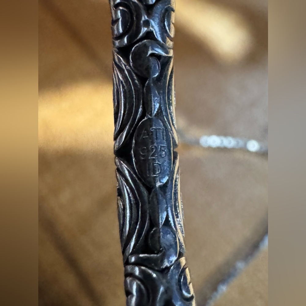 925 Sterling Silver Bohemian Style Bracelet - Picture 3 of 3
